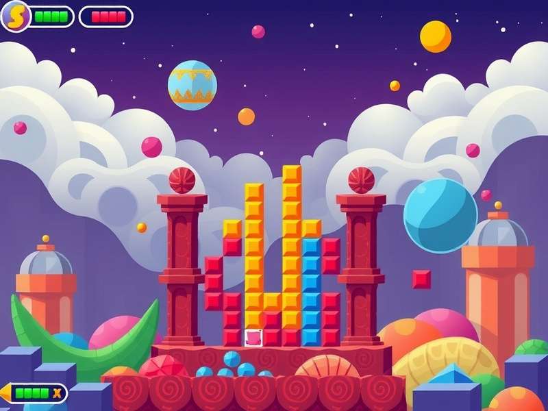 Classic NES Tetris gameplay screen showing colored blocks