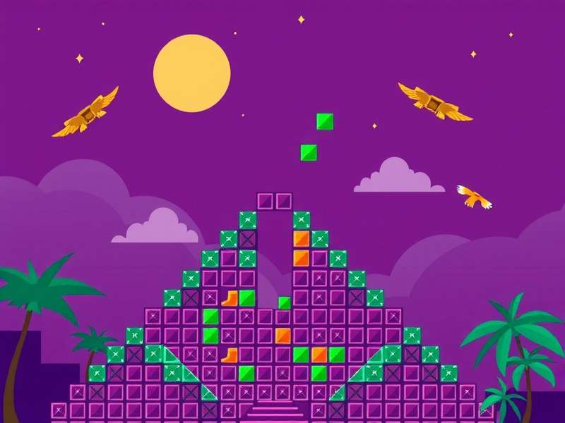 Advanced Tetris stacking strategy showing well management and piece preview