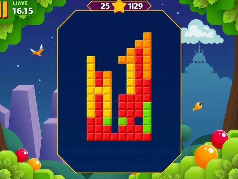 Tetris gameplay GIF showing a perfect clear setup and execution