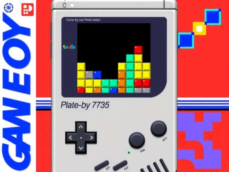 Screenshot of Tetris running on a Gameboy emulator