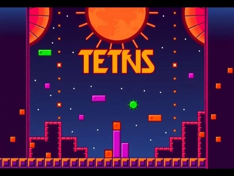 Original Nintendo GameBoy showing Tetris gameplay with high score displayed