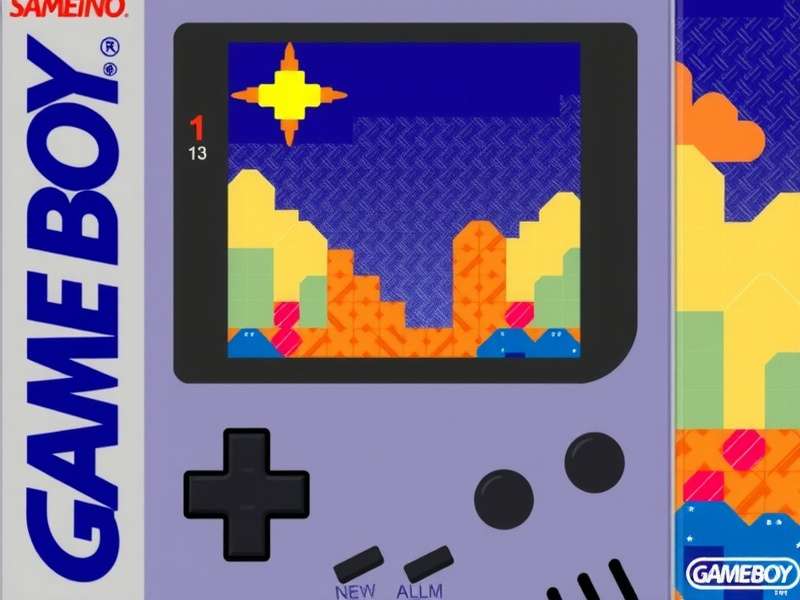 Tetris Gameboy full game screen showing colorful blocks