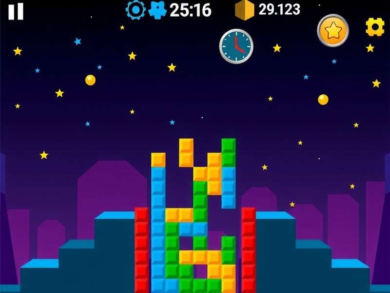 Tetris T-Spin maneuver visualization