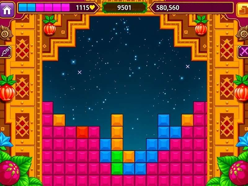 Data visualization showing Tetris gameplay patterns in India