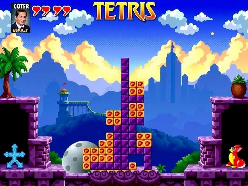 Collage showing the evolution of Tetris graphics on Gameboy from 1989 to later revisions