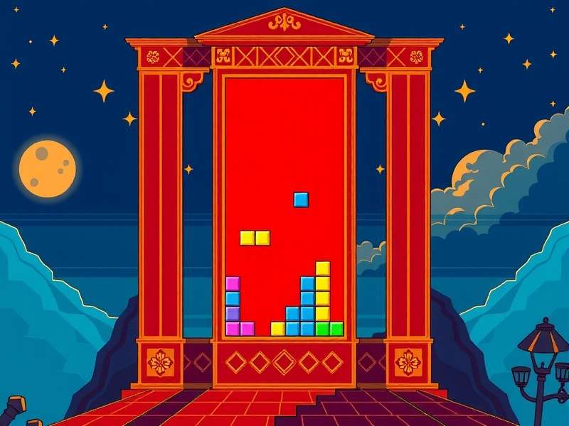 A focused player's hands on a keyboard during an intense Tetris session