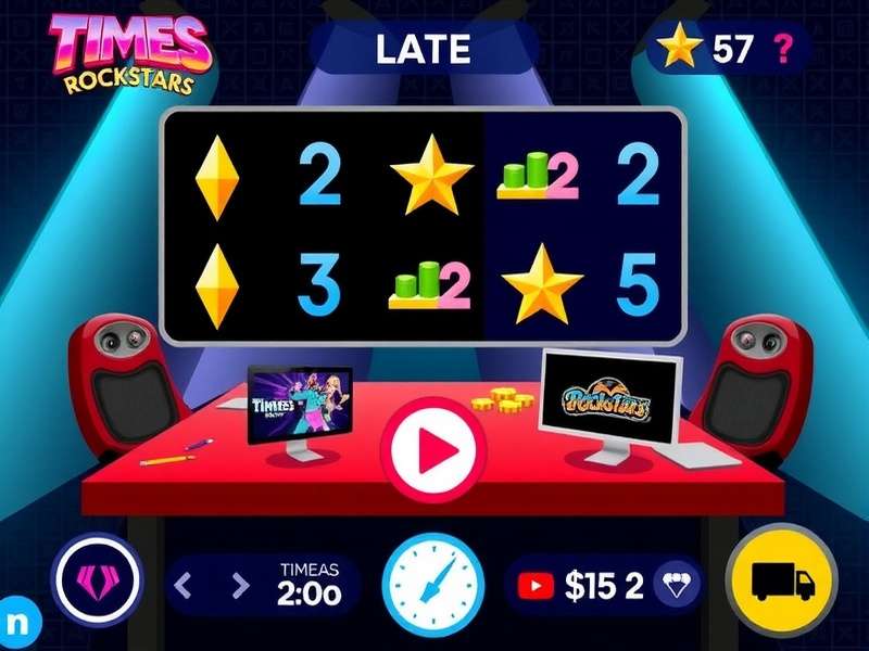 Indian student using Times Tables Rockstars on tablet with Tetris game visible in background