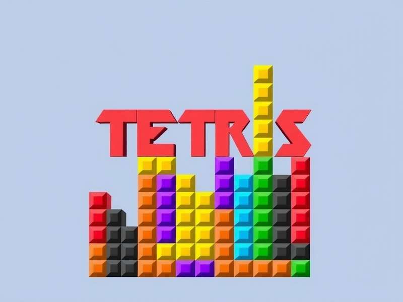 Diagram showing all seven Tetris Game tetromino shapes