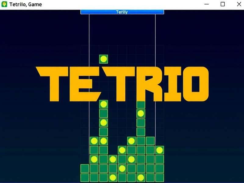 Colorful Tetris blocks falling in a digital game interface