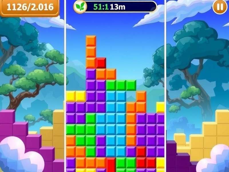 A person playing Tetris on a laptop and mobile phone simultaneously