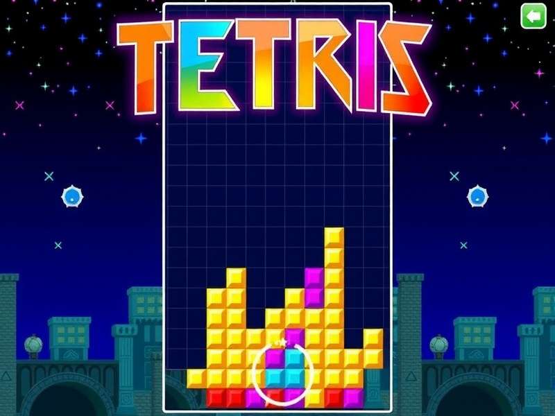 Step-by-step visual guide showing how to download Tetris on an Android mobile phone in India