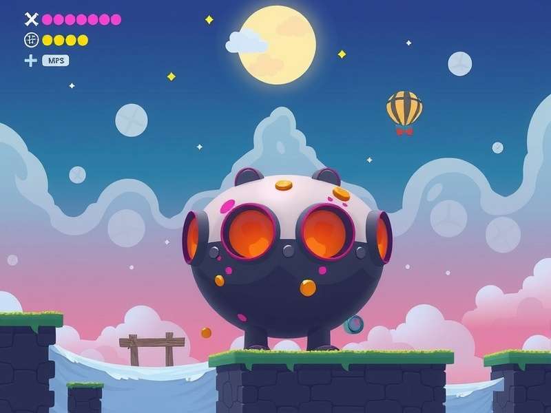 Dynamic abstract visualization of colorful Tetris blocks falling in a digital Nblox game interface