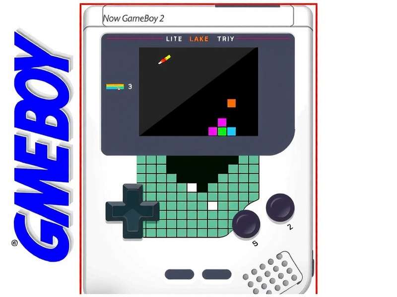Tetris Gameboy 2 Player gameplay screen showing two players competing