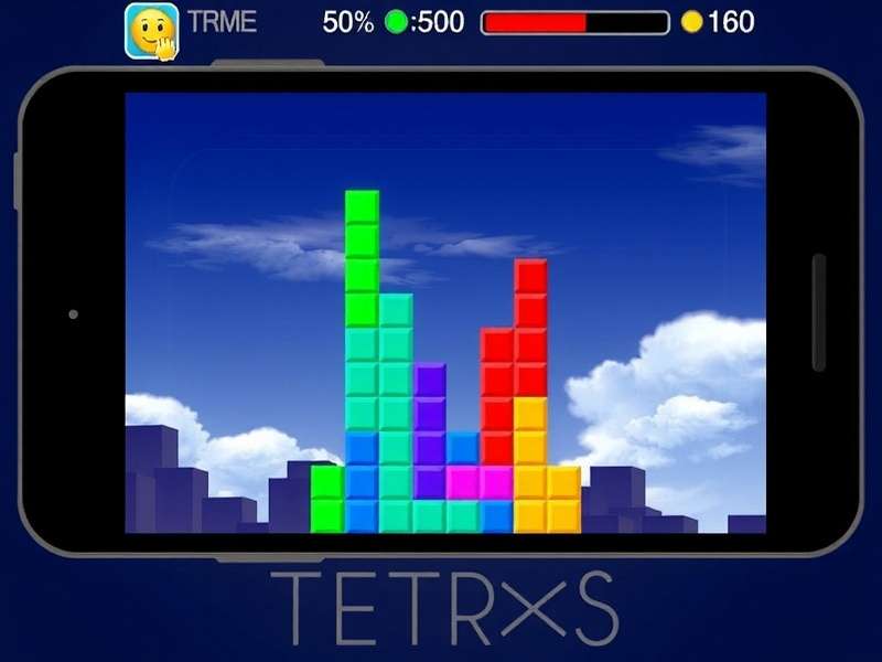 Modern Tetris gameplay on multiple screens showing cascading blocks