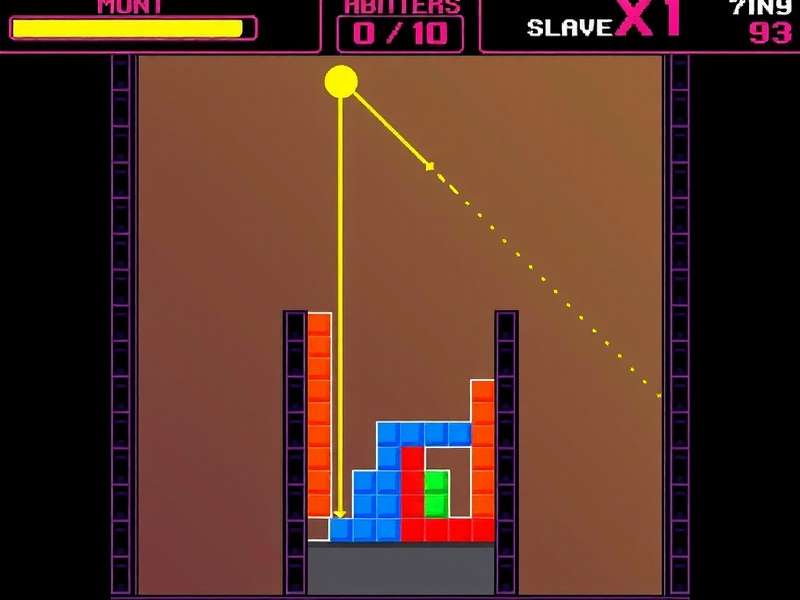 Diagram showing 9-0 stacking technique in Tetris