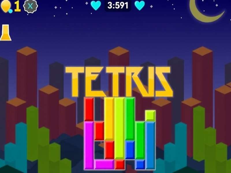 Tetris Game Free Download For PC - Classic block puzzle game on computer screen