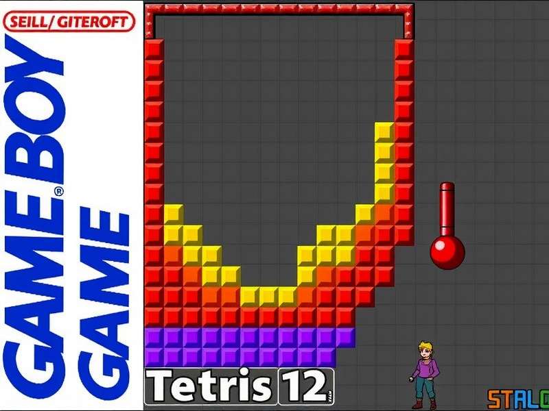 Tetris Game Boy Online running on a modern browser with classic block-stacking action