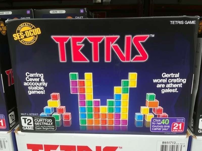 Costco Tetris Game showcase – a giant Tetris display at a Costco warehouse in India